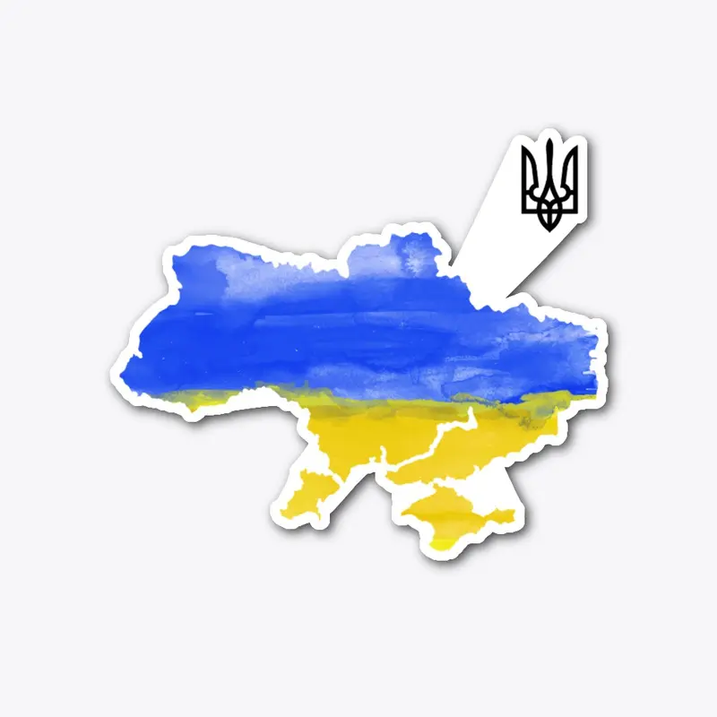 Ukraine map Art